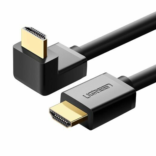 Кабель интерфейсный UGREEN 10172_ угловой HDMI, 1м, черный - фото №2