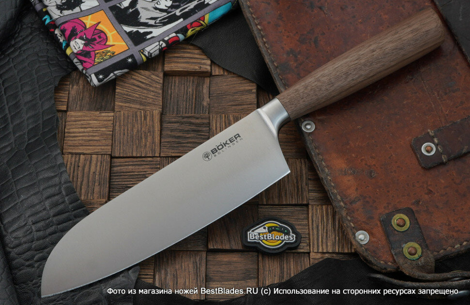 Кухонный шеф нож Boker Core Santoku