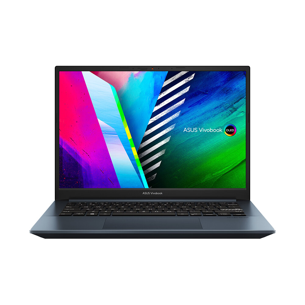 Ноутбук ASUS Vivobook Pro 14 OLED M3401QA-KM016W, 14" (2880x1800) OLED 90Гц/AMD Ryzen 5 5600H/8ГБ DDR4/512ГБ SSD/Radeon Graphics/Windows 11 Home, синий [90NB0VZ2-M002T0]