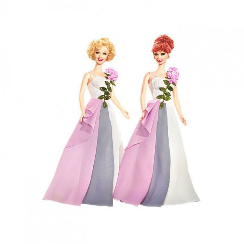 Набор кукол Barbie I Love Lucy - Lucy and Ethel Wearing the Same Dress (Барби Я люблю Люси - Люси и Этель в одинаковом платье)