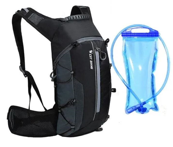 фото Рюкзак 2 в 1 west biking grey water bag 10 литров