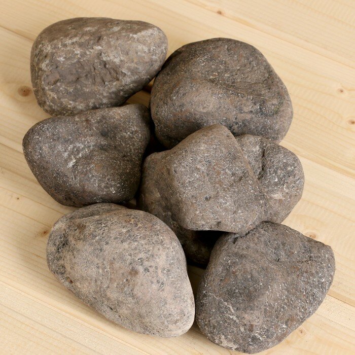 Камень для бани "хромит" обвалованный, ведро 10кг - фотография № 1