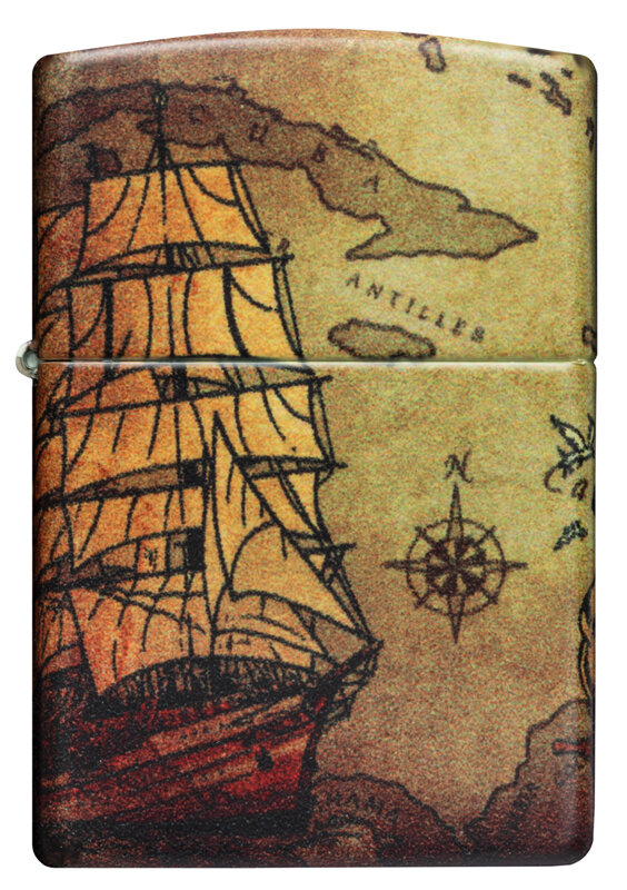 Зажигалка Zippo Pirate Ship Design арт. 49355 - фотография № 2