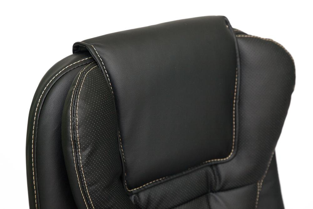 Кресло BARON, черный/черный перфорированный - цена за 1 п.м, ширина 140 см - фотография № 6