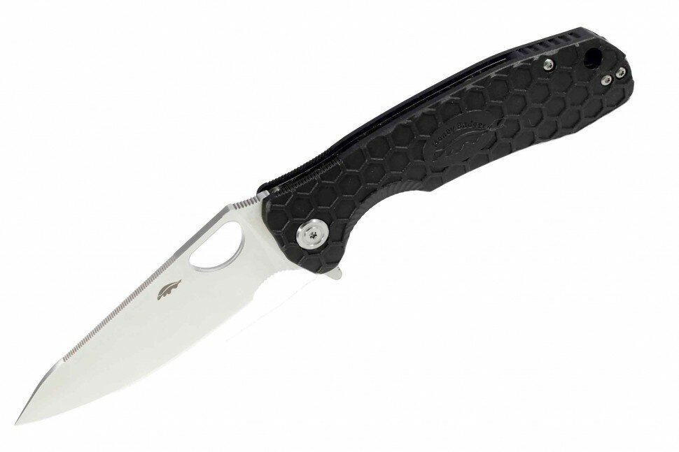 Нож Honey Badger Leaf L с чёрной рукоятью