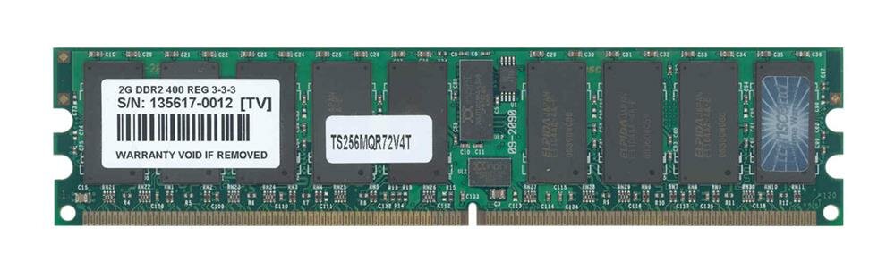 Серверная оперативная память DIMM DDR2 2048Mb 400Mhz Transcend ECC REG (TS256MQR72V4T)