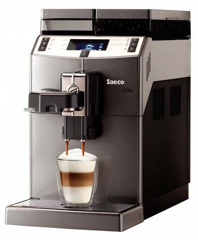 Кофемашина Saeco Lirika One Touch Cappuccino 9851/01 серебристый/черный (9851/01)