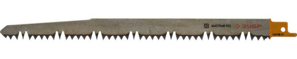 ЗУБР Полотно ЗУБР "эксперт" S1531L к саб эл.ножов Cr-V,спец закал зуб,быстр. грубый рез,тв. и мягк. дерев, 210/5-6,5мм, ( 155706-21 )