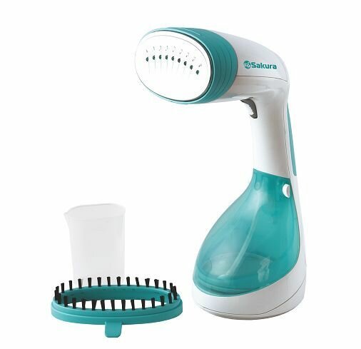 фото Отпариватель для одежды SAKURA SA-3922G 1200Вт, белый, зеленый