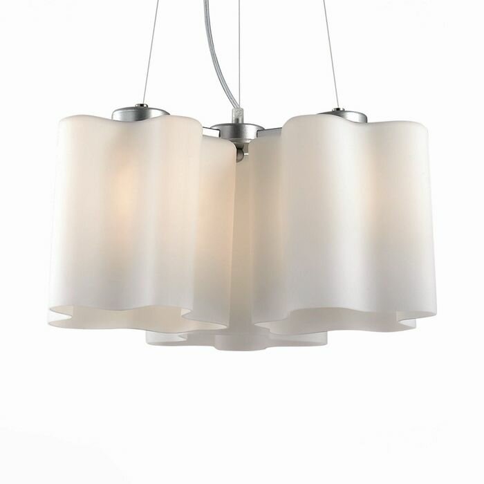фото St Luce Люстра подвесная St Luce. SL116.503.03. Onde. 3х60 Вт, E27, 46х46х22 см, цвет серебристый