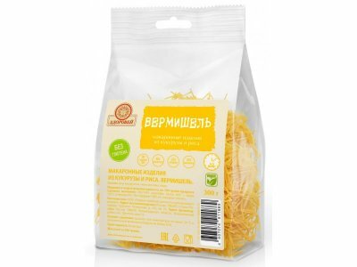 Макаронные изделия Здоровей Вермишель кукурузно-рисовые 300 г