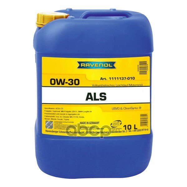 Ravenol   Ravenol Arctic Low Saps Als Sae 0w-30 (10)