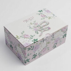 Коробка-пенал, упаковка подарочная, "Present for you", 22 x 15 x 10 см