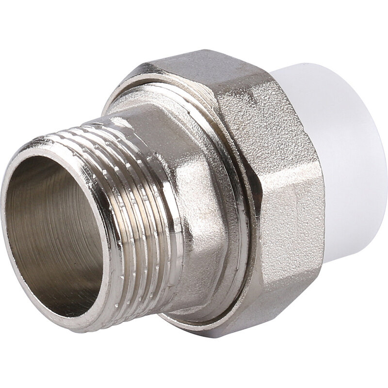 фото Kalde Муфта комбинированная разъемная с наружной резьбой 20х1/2" полипропиленовая