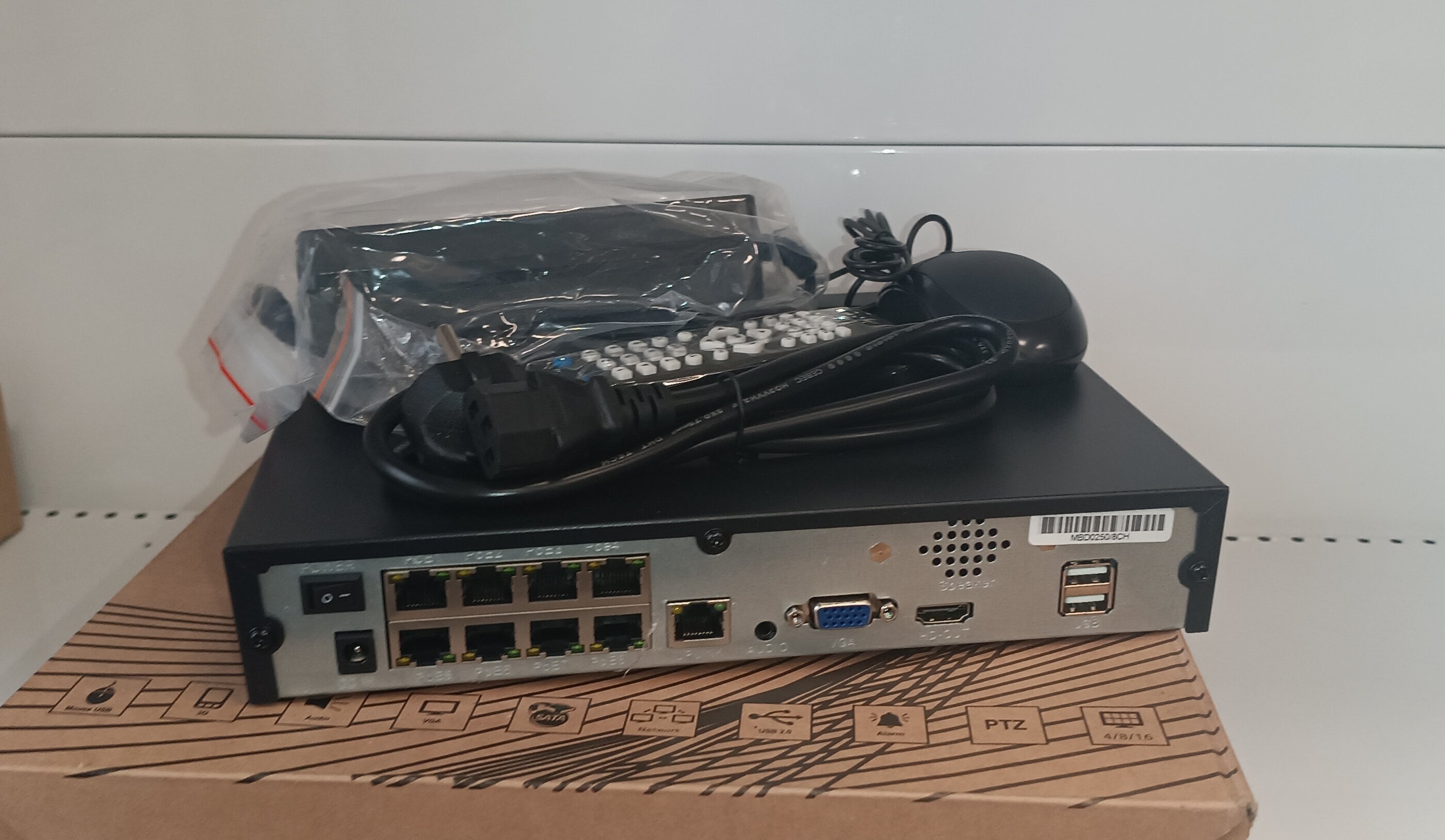 MX-1108PF-P8 HD Network Video Recorder POE NVR IP видеорегистратор