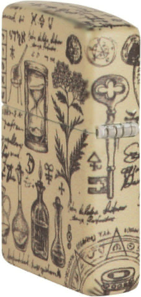 Зажигалка ZIPPO Alchemy Design с покрытием 540 Matte, латунь/сталь, бежевая, матовая, 38x13x57 мм - фотография № 6