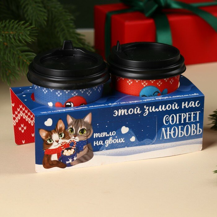 Подарочный набор «Тепло на двоих»: Чай чёрный с грецким орехом и корицей 3 г., чайный напиток травяной 3 г. - фотография № 7