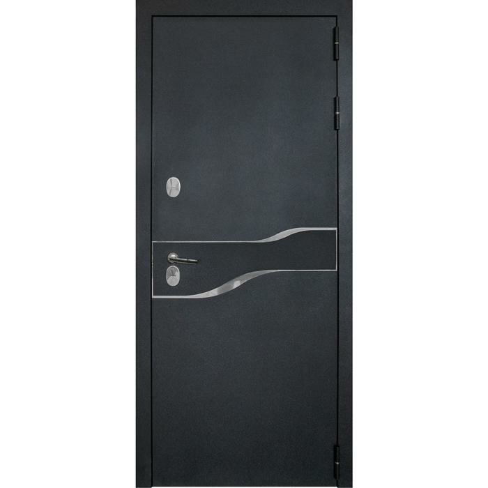 Дверь входная «Амакс Термо», 860 × 2050 мм, левая, цвет чёрный шёлк - фотография № 1