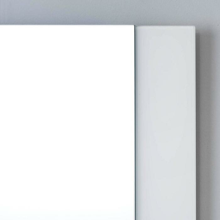 Зеркало , настенное, 67х52см, с декоративными вставками (цвет вставки белый) - фотография № 2