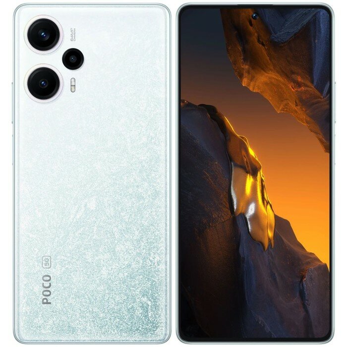 XIAOMI Смартфон Xiaomi POCO F5 RU, 6.67'', 12 Гб, 256 Гб, 64 Мп, 16 Мп, 5000 мАч, белый