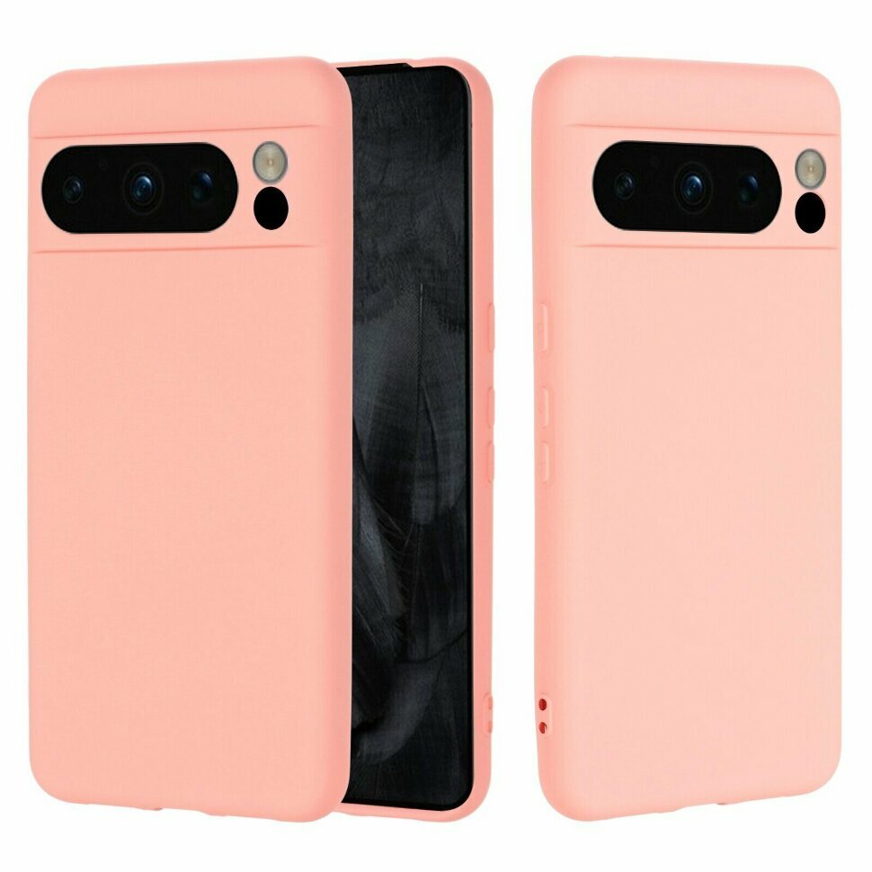 фото Силиконовый чехол Mobile Shell для Google Pixel 8 Pro (розовый)