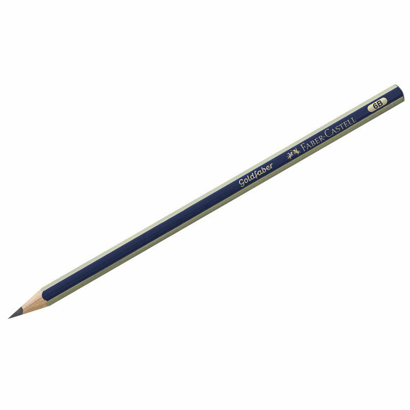 Карандаш ч/г Faber-Castell "Goldfaber 1221" 6B, заточен., 12 штук, 286137