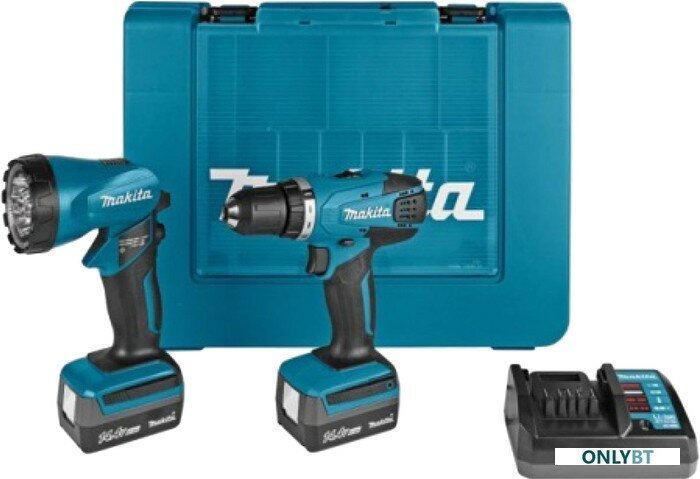 Аккумуляторная дрель-шуруповерт Makita DF347DWLE