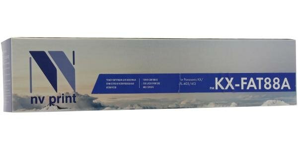 Картридж NV-Print KX-FAT88A KX-FAT88A KX-FAT88A для для Panasonic KX-FL403RU/413RU/C413RU 2000стр Черный