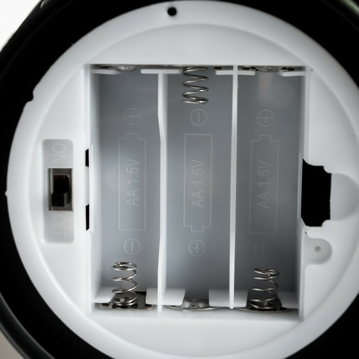 Настольные RISALUX Ночник "Фонарь" LED от батареек 3хAAA черный 12х12х19 см - фотография № 7