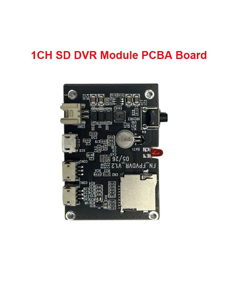 Мини-видеорегистратор FPV 1CH SD DVR модуль PCBA плата 1-канальный CCTV регистратор материнская плата
