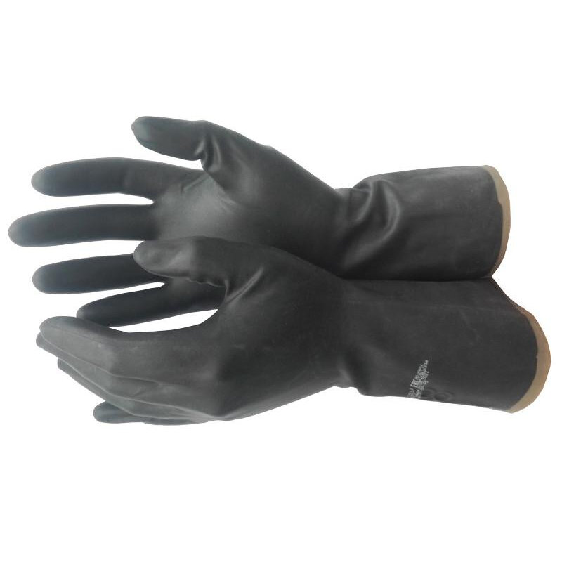 Перчатки защитные азрихим КЩС тип 1 латекс черные (размер 8 M) 1 шт