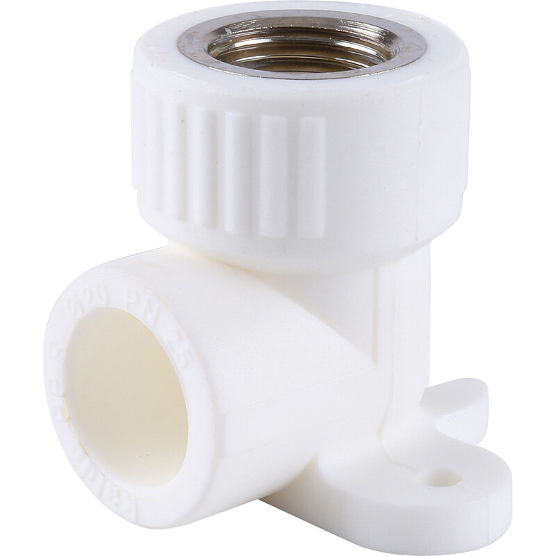 фото Kalde Угольник комбинированный с креплением с внутренней резьбой 20х1/2" полипропиленовый