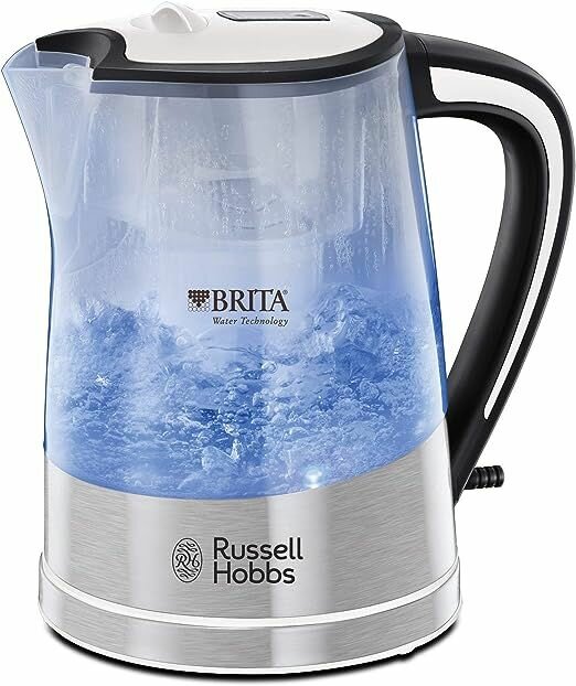 Электрический чайник Russell Hobbs Brita Filter Purity с фильтром и картриджем Brita Maxtra+ в комплекте - фотография № 1