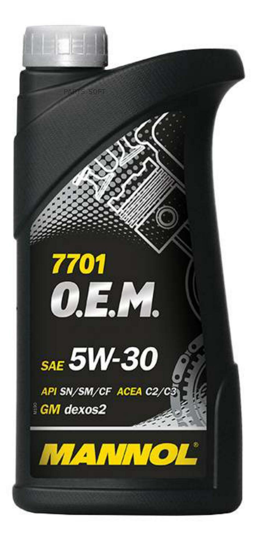 масло моторное mannol 7701 o.e.m. for chevrolet opel 5w-30 синтетическое 1 л 1076