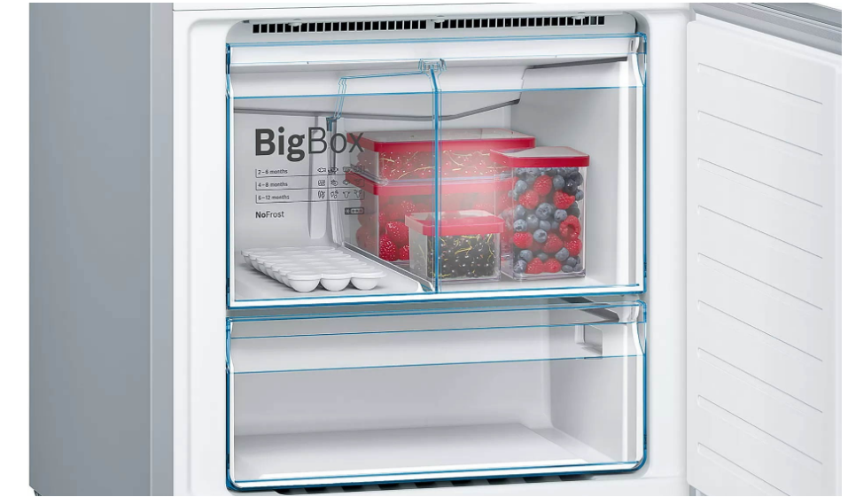 Холодильник Bosch KGN56LB30U, черное стекло - фотография № 6