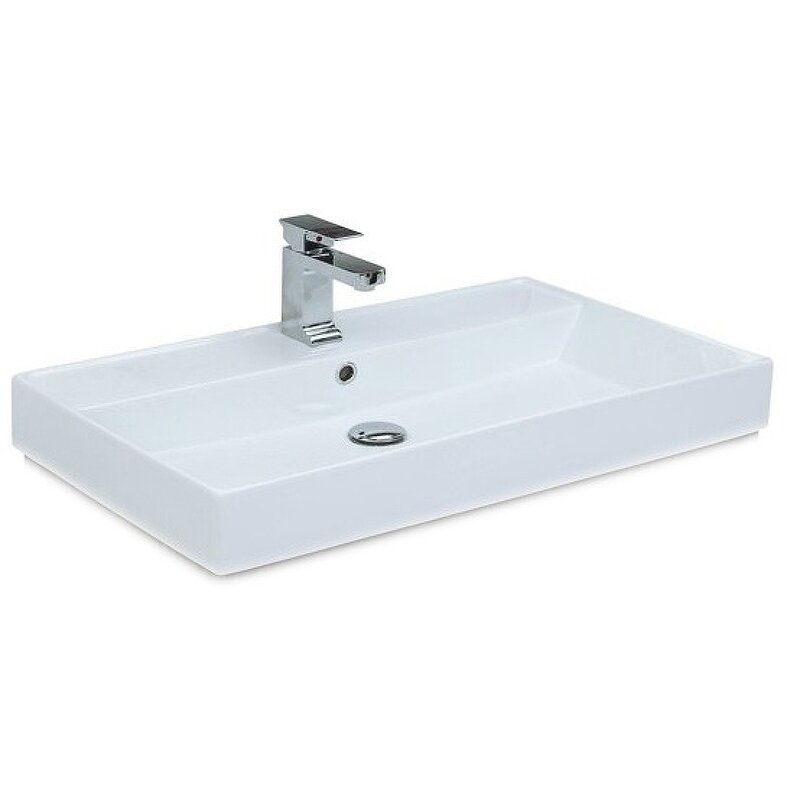 Комплект мебели для ванной Aquanet Nova 75 243255 подвесной Белый глянец - фотография № 11