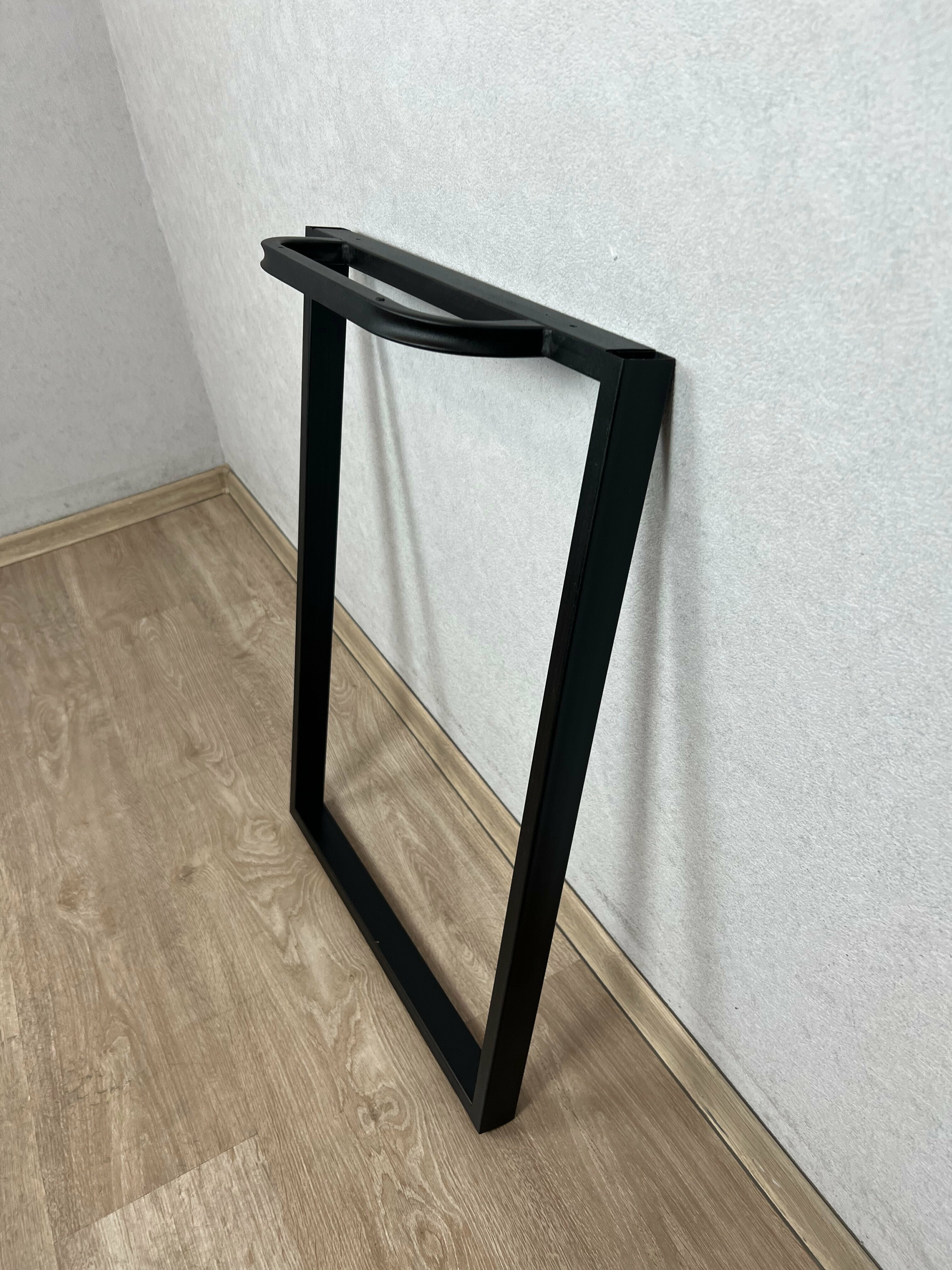 Ножка для стола в стиле Loft металлическая черная, 72х50 см - фотография № 4