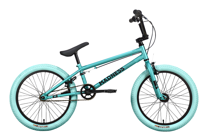 Велосипед Stark'23 Madness BMX 1 зеленый/черный/голубой