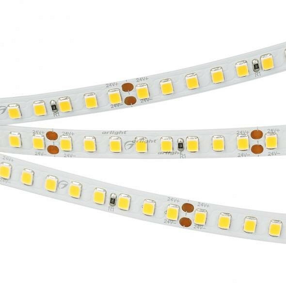 Лента светодиодная Arlight RT 2-5000-50m 24V Warm2700 2x (2835, 160 LED/m, LUX) 024554(1)