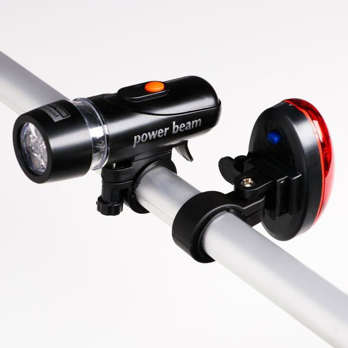 Набор велосипедных LED фонарей "Мастер К", передняя фара и габаритный фонарь (1шт.)