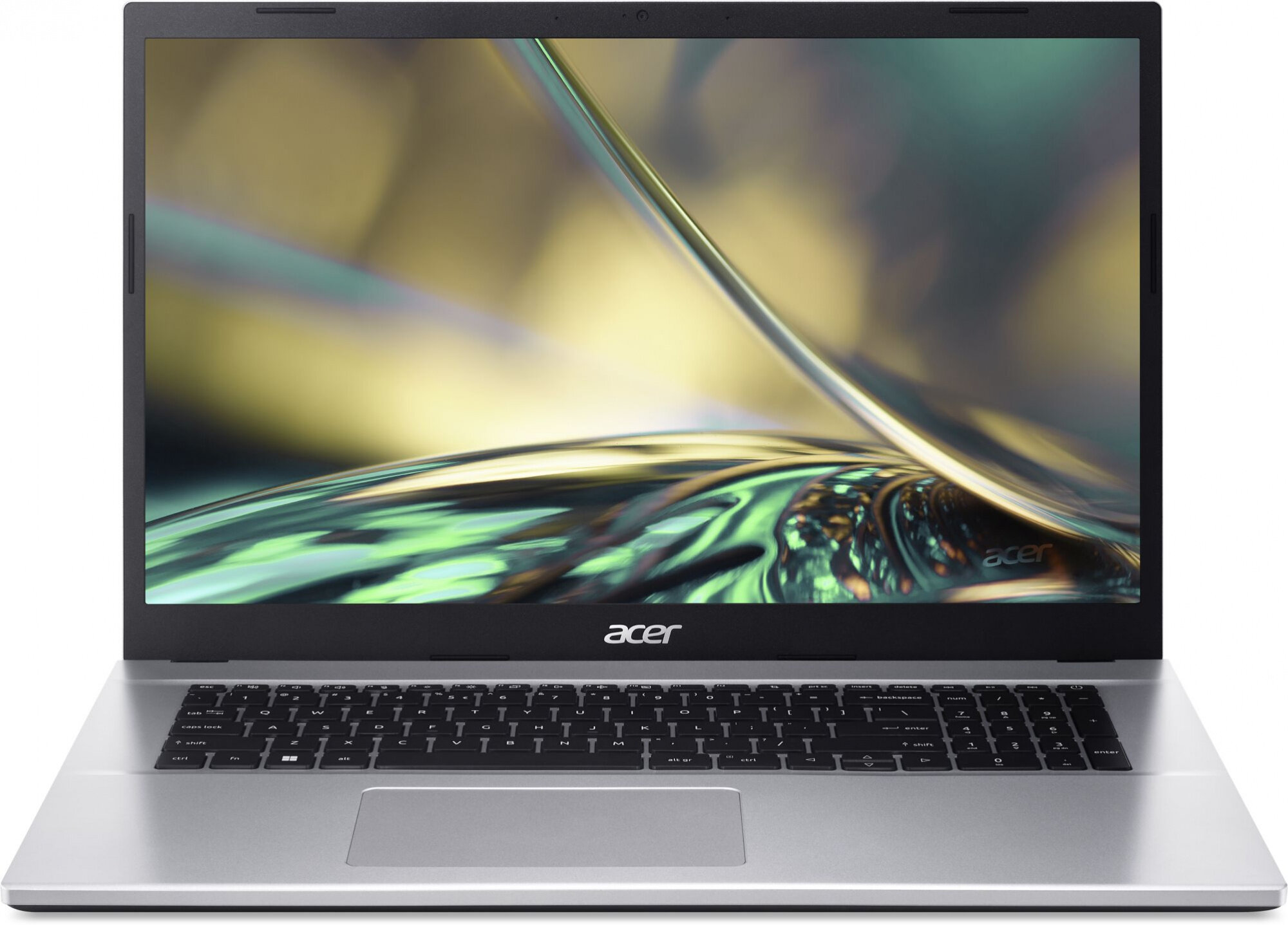 ACER Ноутбук Acer Aspire 3 A317-54-54T2 Core i5 1235U 8Gb SSD512Gb Intel Iris Xe graphics 17.3" IPS FHD (1920x1080) Eshell silver WiFi BT Cam (NX.K9YER.002) NX.K9YER.002