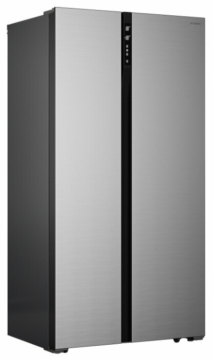 Холодильник HYUNDAI CS4505F, двухкамерный, черный [cs4505f черная сталь] - фото №1