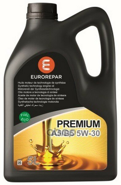 EUROREPAR 1635766180 масло моторное синтетическое PREMIUM A5/B5 5W30 5Л