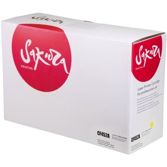 Картридж SAKURA PRINTING CF452A ( HP 655A) для HP Color LaserJet JetIntelligence M652/ M653, MFP M681/ MFP M682, желтый, 10500к.