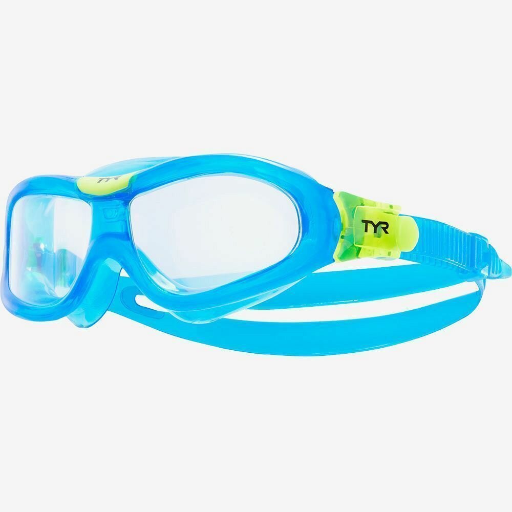 Маска для плавания детская TYR Orion Swim Mask Kids (Маска для плавания детская TYR Orion Swim Mask Kids 105 Голубой, O/S, LGORNK)