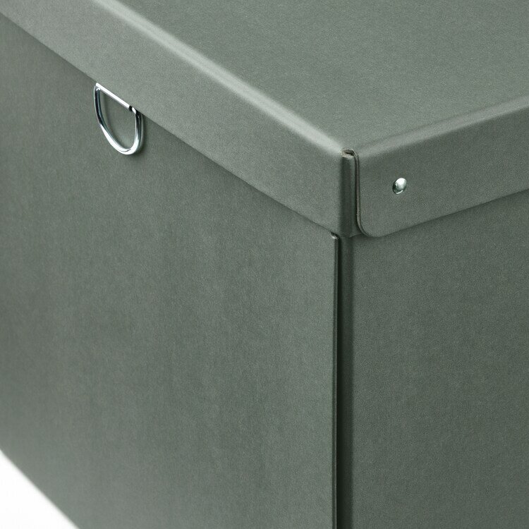 Коробка для хранения с крышкой IKEA NIMM, 32x30x30 см - фотография № 2