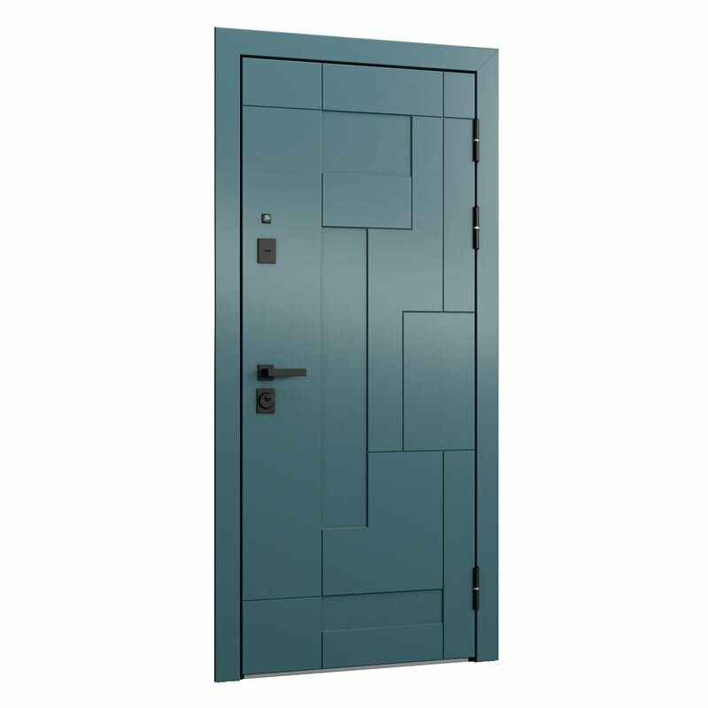 Дверь входная для квартиры Torex Defender X 950х2050 правый, тепло-шумоизоляция, антикоррозийная защита, замка 4-го класса защиты, синий/белый - фотография № 8