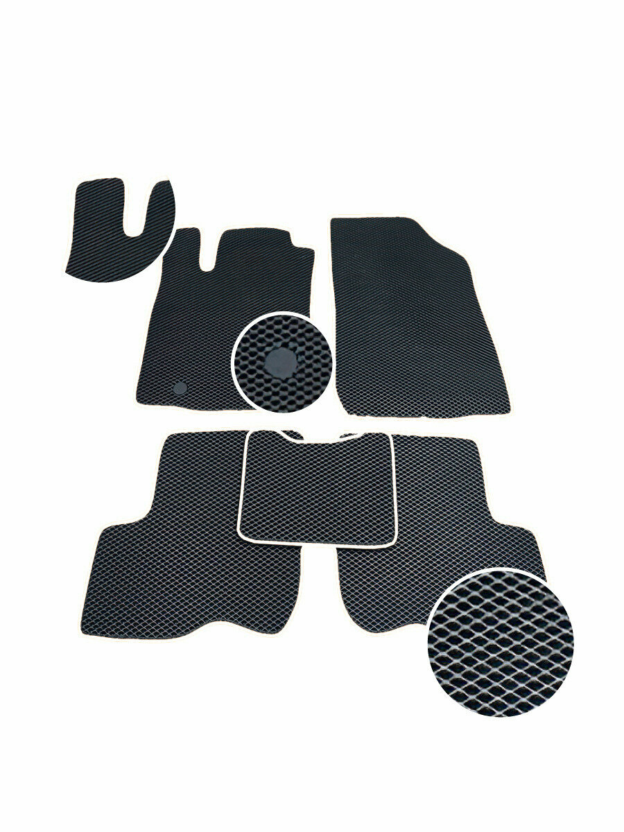 фото Автомобильные Eva коврики CHERY TIGGO 8 2018-н.в / 8 PRO 2021-н.в / 5 мест(белый цвет)