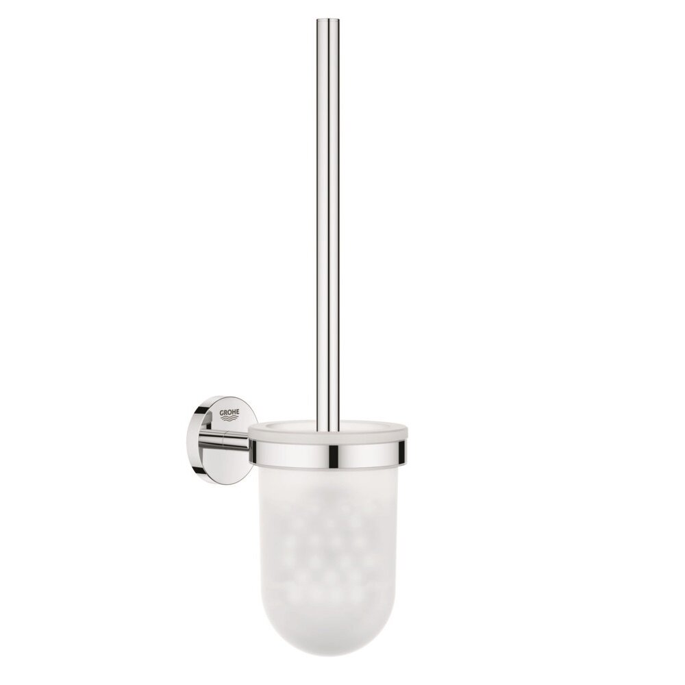 Комплект ерш с держателем GROHE Bau Cosmopolitan 40463001 без крышки стекло/сталь хром