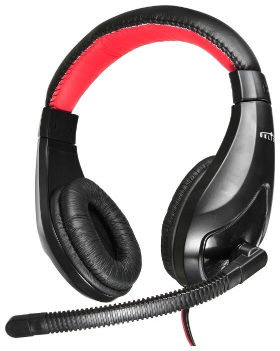 Наушники с микрофоном Oklick HS-L100 Black/Red